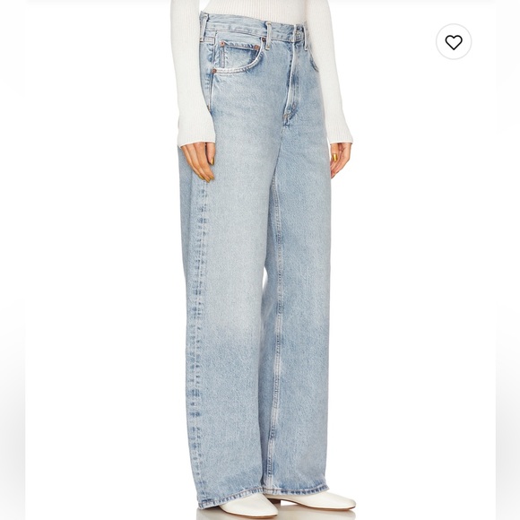 AGOLDE Low Curve Wide Leg Jeans in Force 25 - Picture 2 of 8